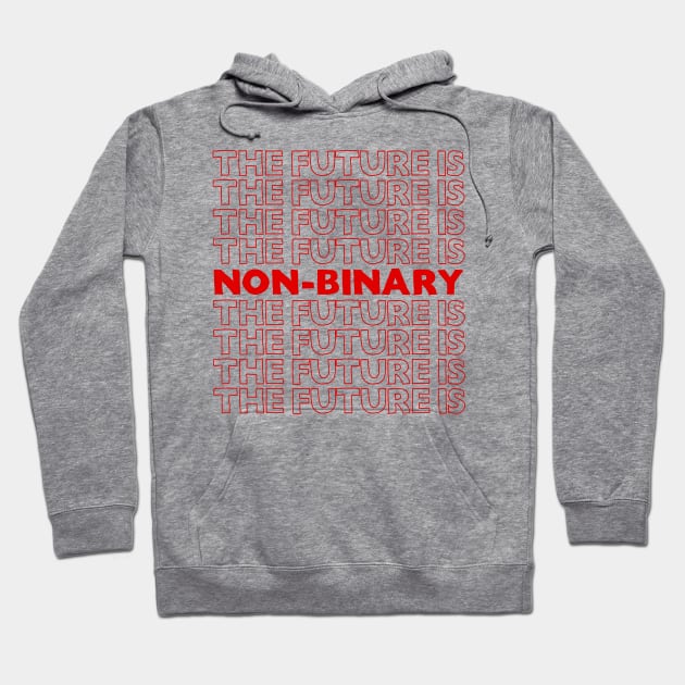 The Future Is Non-Binary //// Gender Identity Genderqueer Hoodie by DankFutura